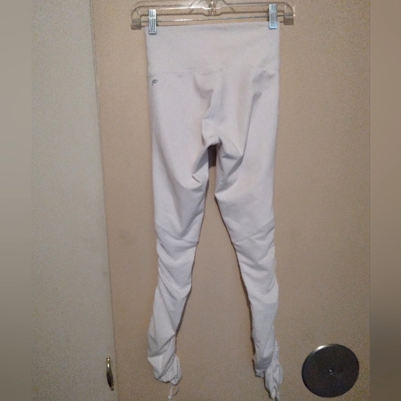 Fabletics white foldover leggings tie ankle XS - Picture 3 of 7